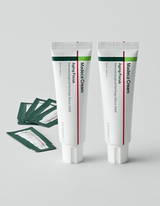 Dongkuwa Pharmaceutical Centelian 24 Madeca Cream Aging Focus 50ml Duo Set  50ml 2ea + Additional 5ml