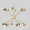 Sixteen‑Arm Sputnik Starburst Chandelier Pendant Lamp – Mid‑Century Modern Ceiling Light Fixture