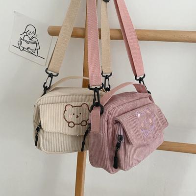 Fleece Tasche Niedlich Weich Niedlich Koreanisch Kleine Frische Mädchen Umhängetasche Geldbörse Handtasche Student Schultertasche