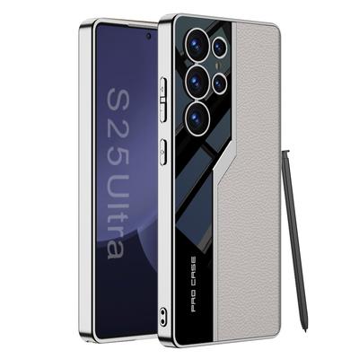 Funda de TPU Fina Suave Supercar Footage S25Ultra Para Samsung Galaxy S23 S24 S25 Ultra 5G Funda Para Teléfono Chapado Cuero Cubierta Protectora