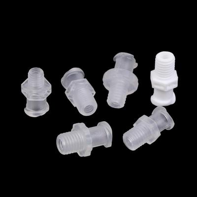 PP Plastic Luer Lock Adapter – Converts 1/4-28UNF, M5, M6 Threads for Dispensing, Air Valves & Syringe Barrel Connections