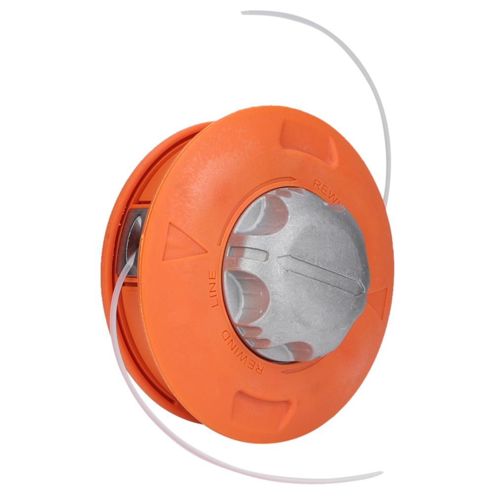 Durable Universal Bump Feed Trimmer Head Orange Heavy Duty Brush Cutter Head Aluminum Alloy Bump Spool String Trimmer Head