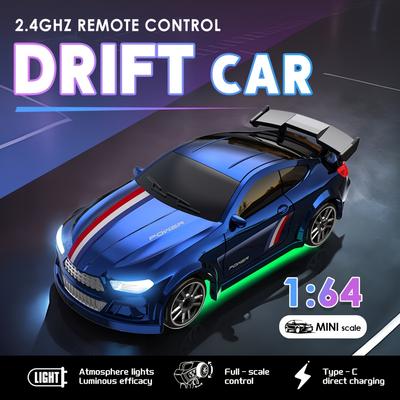 Mini RC Autíčka Hračka pro Děti 2.4GHz Dálkově Ovládaná Auta 4WD Stolní Driftovací Auto USB Dobíjecí Hračky pro Kluky a Holky od 8 let Narozeninové Dárky