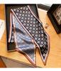 Design Print Skinny Scarf Plaid Horse Hairband Scarves Women Narrow Silk Scarfs Bag Ribbons Luxury  Wrist Towel Foulard