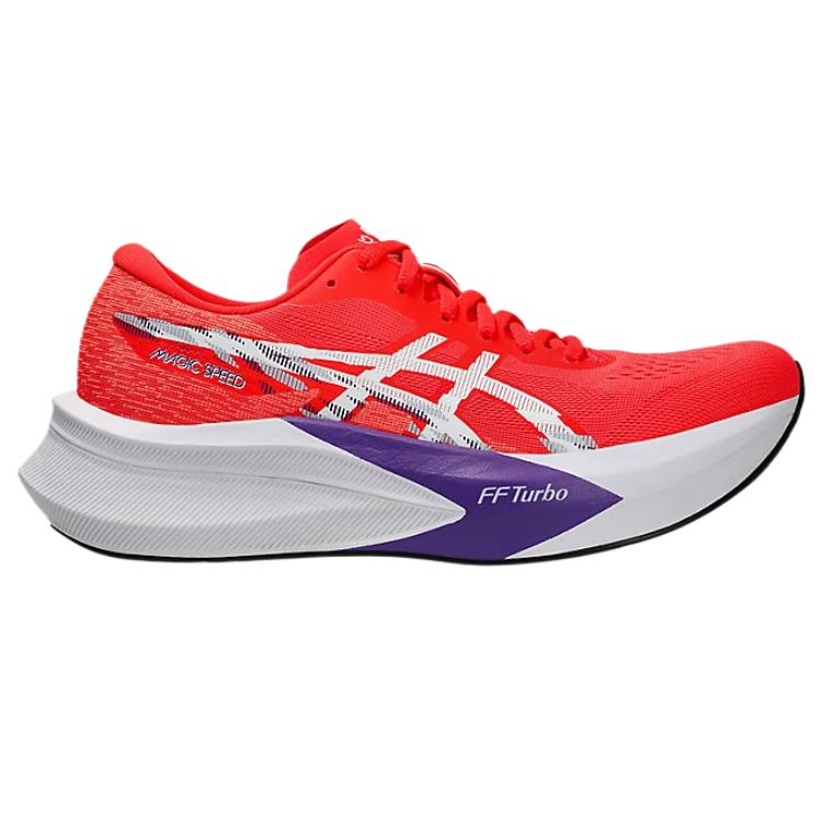 Asics MAGIC SPEED 4 Abrasion Resistant Low Top Running Shoes Women's Red Sneakers 1012B676-600