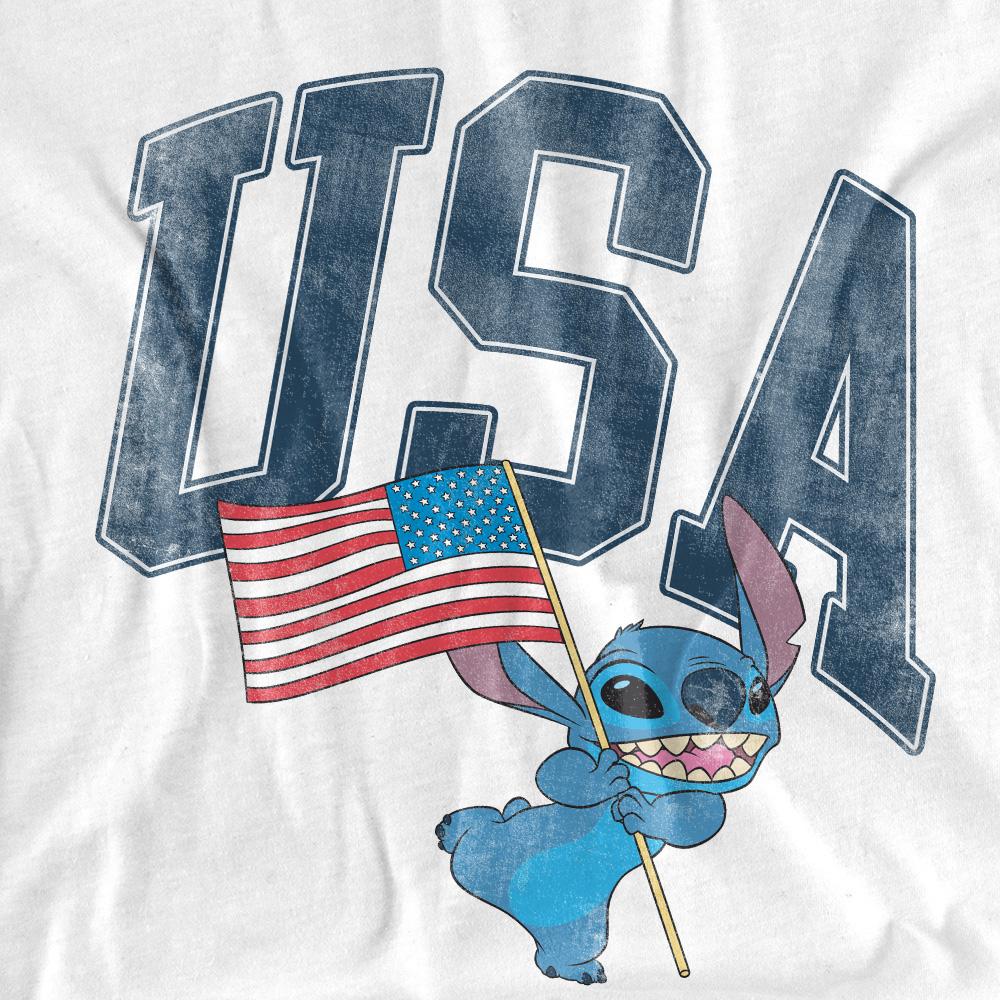 Lilo & Stitch Unisex Adult USA Long-Sleeved T-Shirt