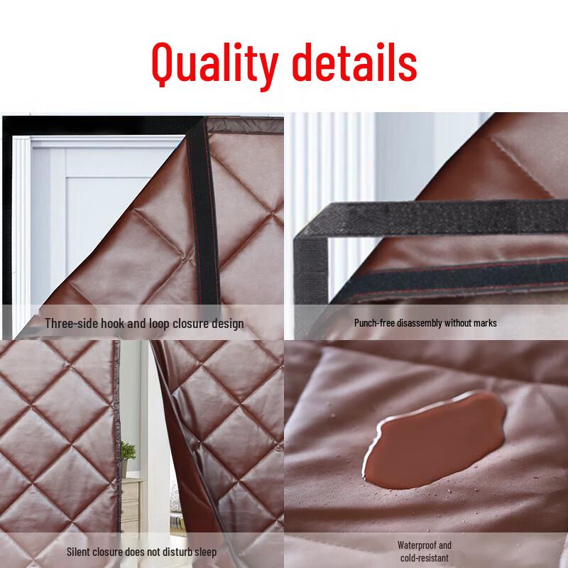 CNMF No-Punch Insulated Door Curtain with Window