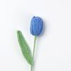 Hand-woven Knitted Tulips Flower Creative Finished Fake Flower Plants  Graduation Bouquet