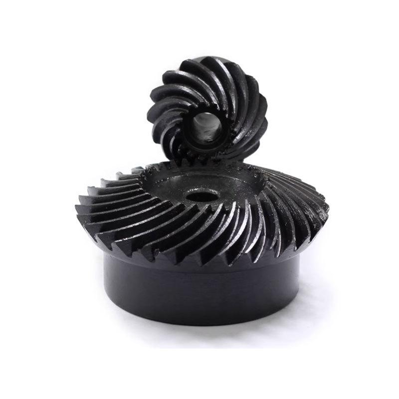 45# Steel 2M 15T To 60T Spiral Bevel Gear M2 Modulus 1:4 90 Degrees Differential Gear Same Ratio Diameter 8mm To 12mm Hole 8mm to 12mm