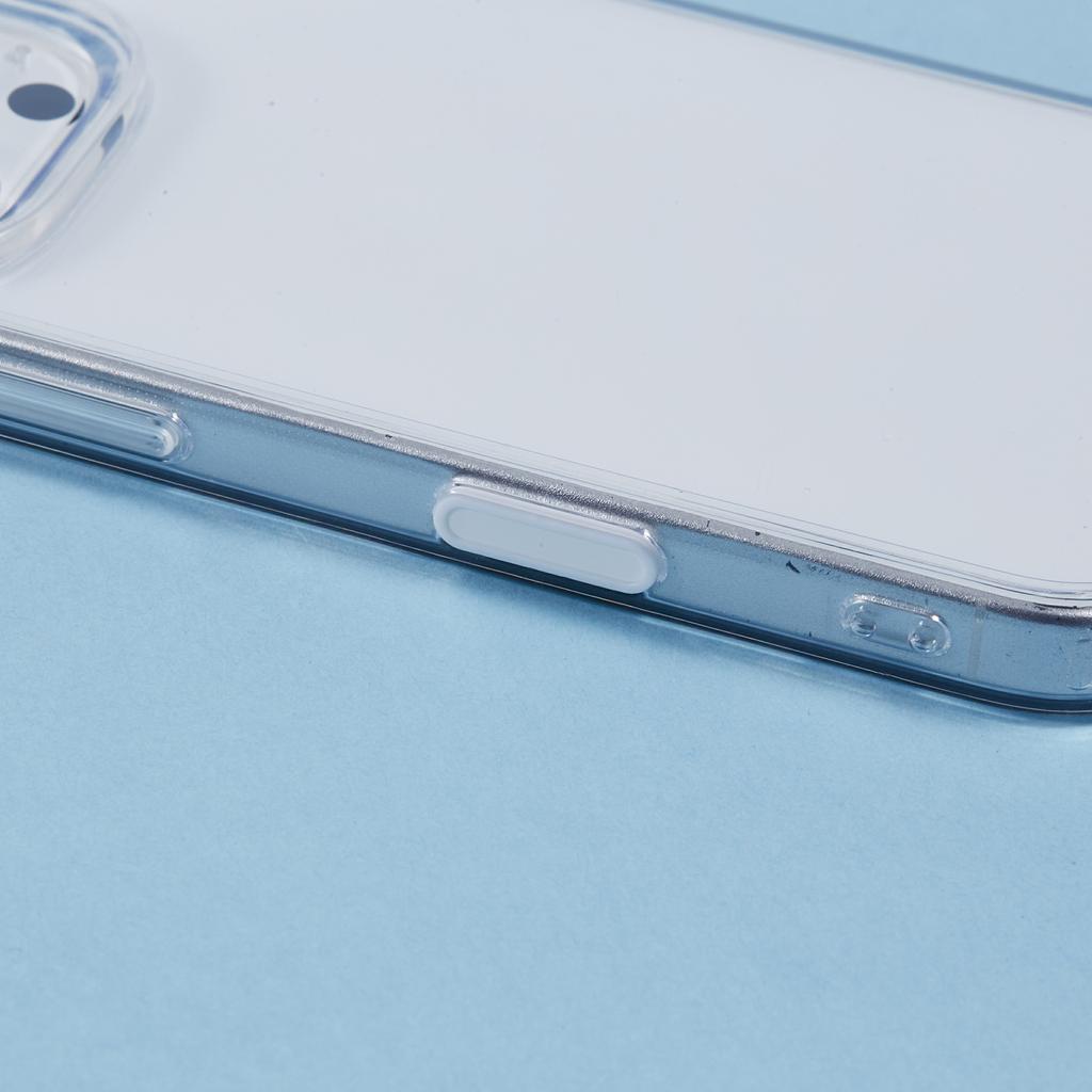 For iPhone 16 Pro Clear Case TPU+PC Back Cover with Touch Button Photography