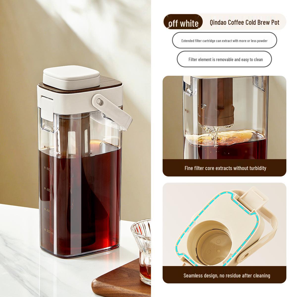 

Portable Large-Capacity Cold Brew Coffee Maker with Filter