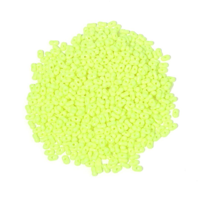 Solid Color 4x6mm Acrylic Rice Peanut Spacer Beads for DIY Bracelets and Hair Accessories