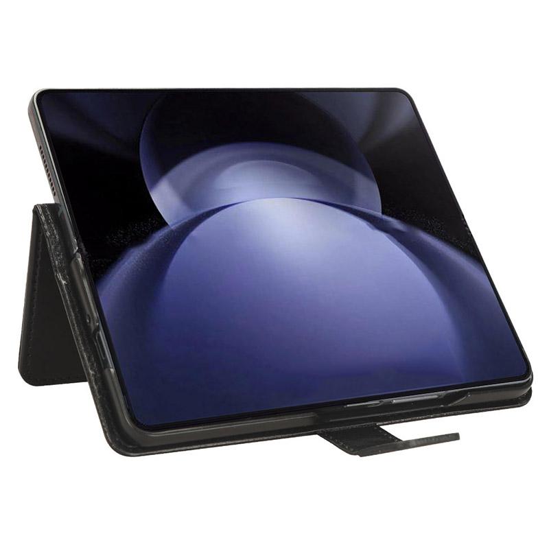 För Samsung Galaxy Z Fold6 5G Fodral Crazy Horse Textur Läder Vikbar Telefon Skal