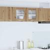 Wall Cabinet Artisan Oak and White 80 X 31 X 40 Cm