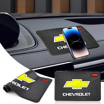 Car Emblem Anti Slip Pad Phone Holder Non-Slip Mat For Spark Captiva Camaro Lova Aveo Auto Rear View Mirror Sun Visor Eyebrow Rainy Cover