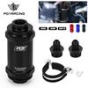 PQY BLACK AN6 / AN8 / AN10 Inline Fuel Filter E85 Ethanol With 100 Micron Stainless Steel Element and PQY Sticker Fuel Filters5