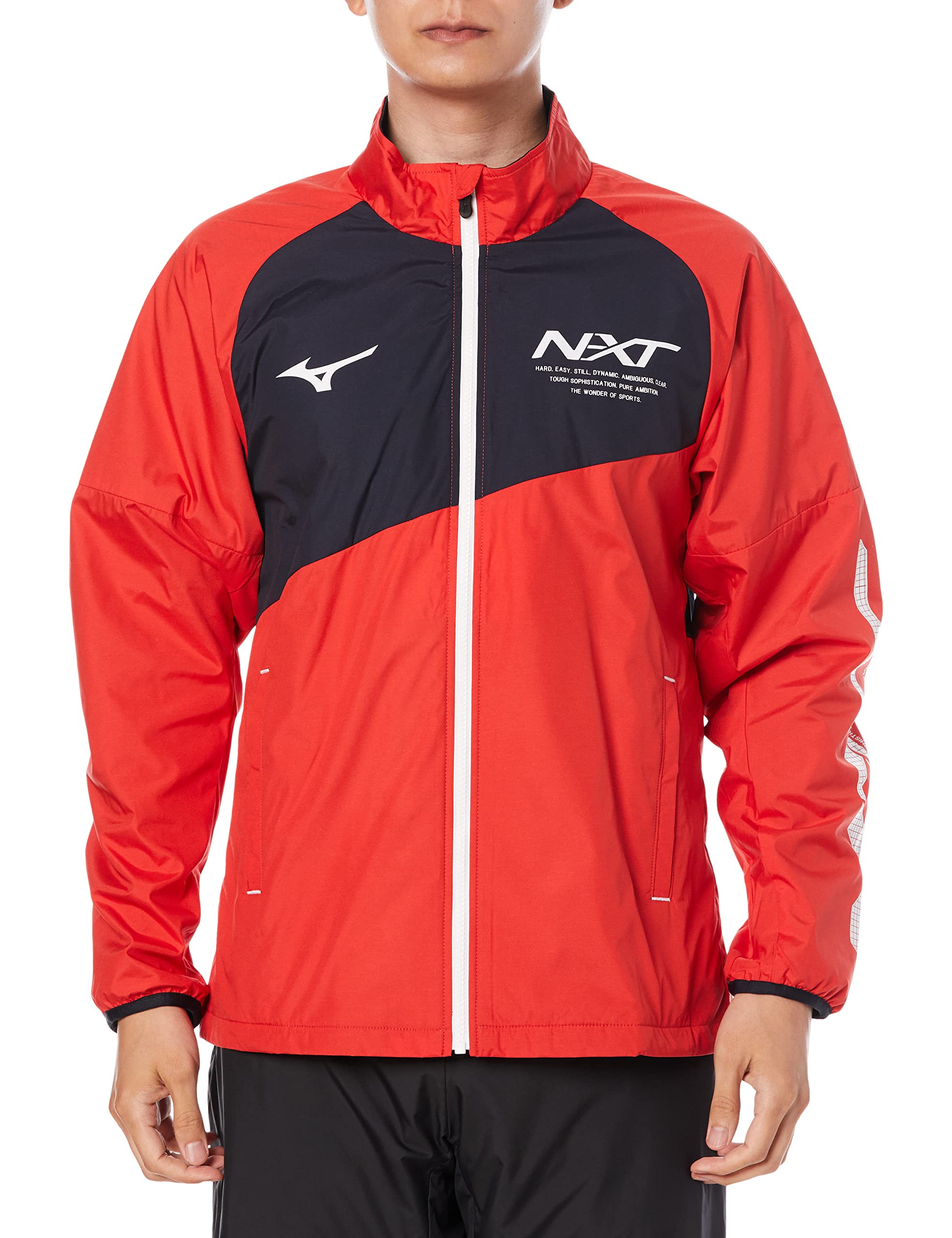 

Mizuno Breath Thermo Warmer Training Cold Weather Red x Deep Size Medium N-XT Jacket, Moisture-Wicking, Heat-Generating, Protection, Navy, 32JE1740,