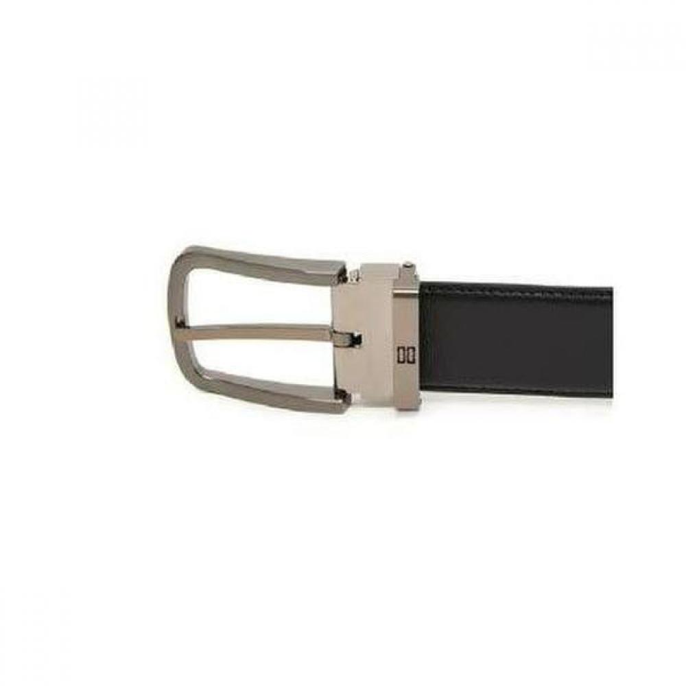 Daks Black Leather Buckle Dd Logo Belt Dbbe2e045bk