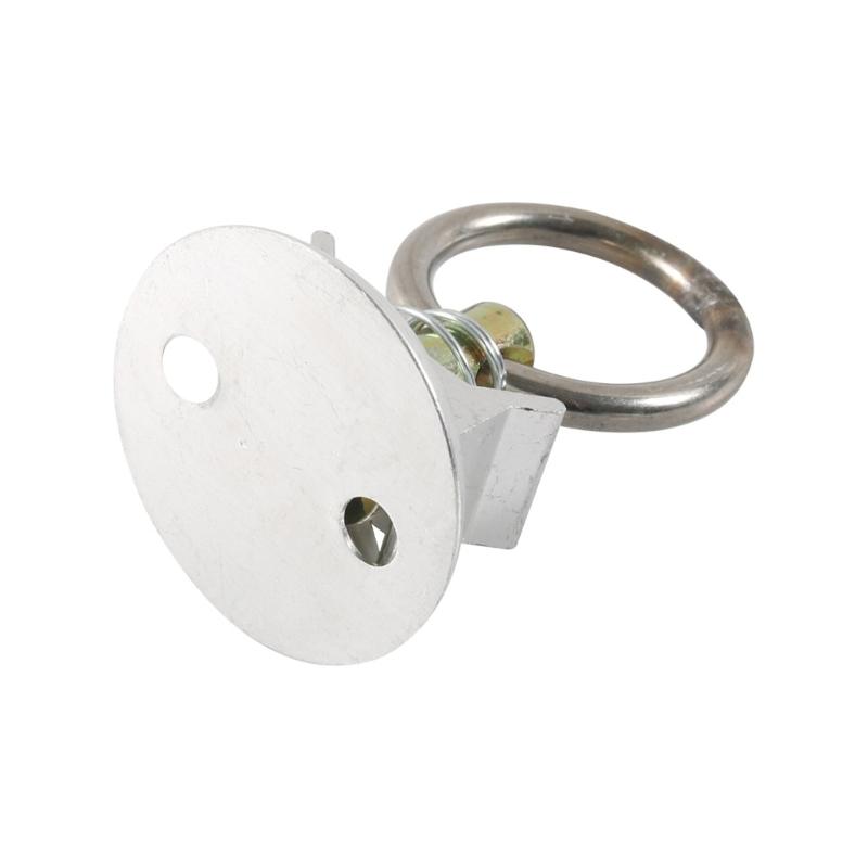 4 Sets Tie Down System with Round Rings L Track Tie Down Kit for Truck Beds or Trailer To Tie Down Motorcycle Snowmobile