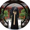 Hanfu Performance Costume With Rich Fabric And Decorative Belt For Stage And Ceremony Use