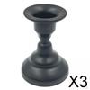 3xModern Pillar Candle Holder Iron Candlestick for Party Desktop Decoration