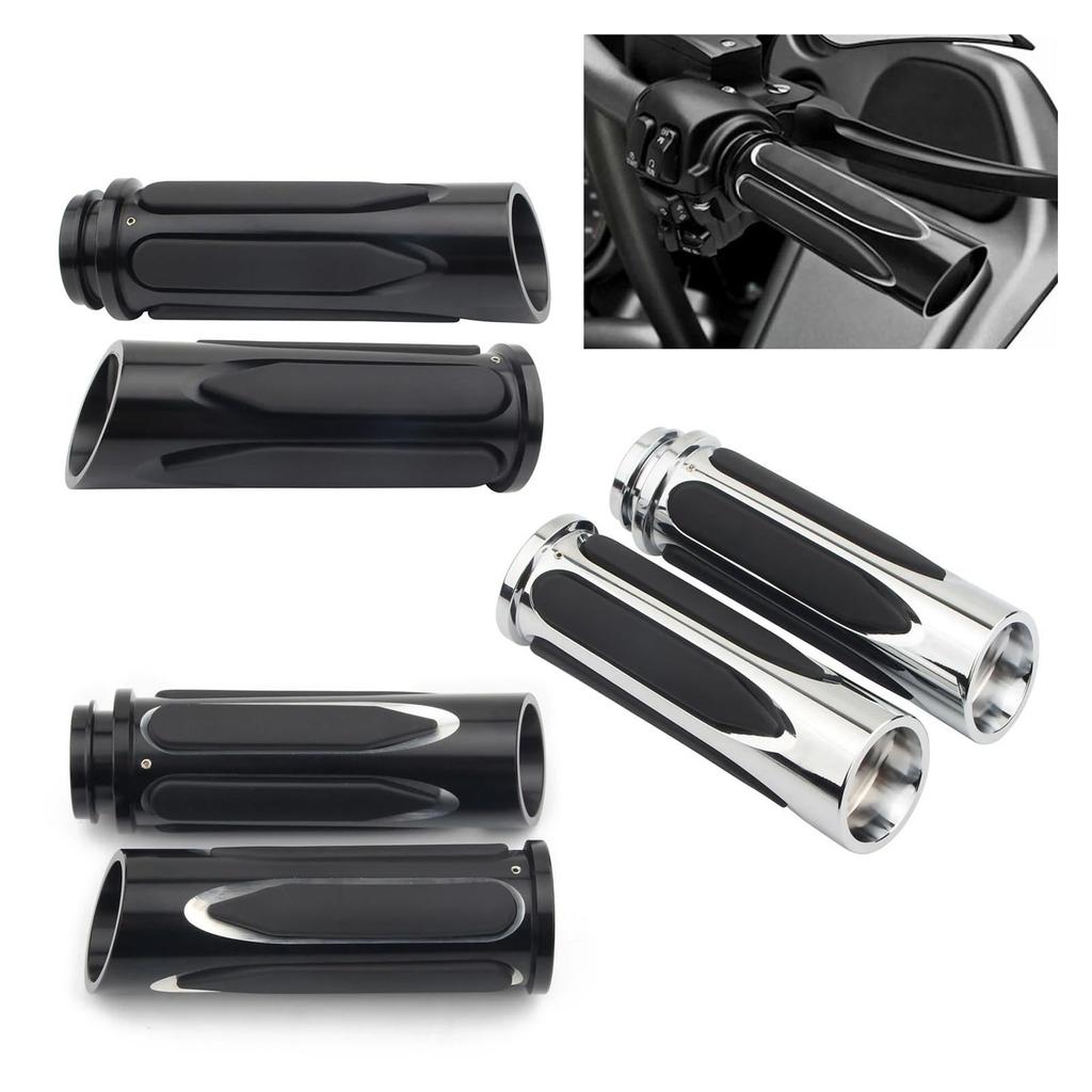 EUUTNFRE(Small Shop) 1" 25mm Hand Grip Handlebar Electronic Throttle Handle Grip, Compatible with Harley