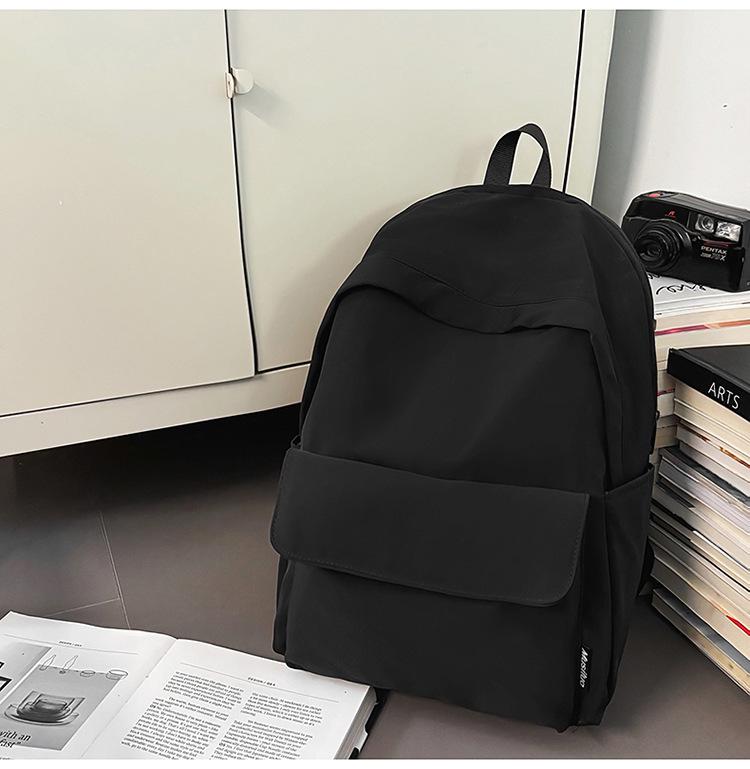 

2025 Unisex College Backpack – Solid Color, Large Capacity 31*13*41cm
