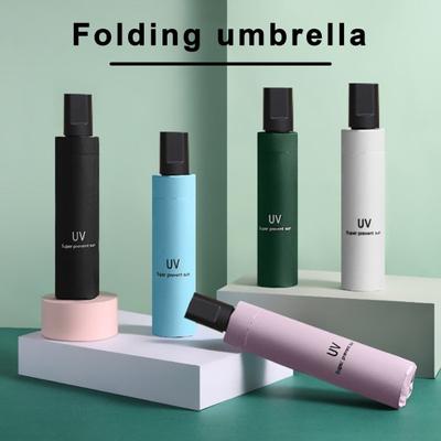Folding Umbrella Compact UV Protection Tri-fold Umbrella Windproof Rainproof Travel Umbrella for Outdoor