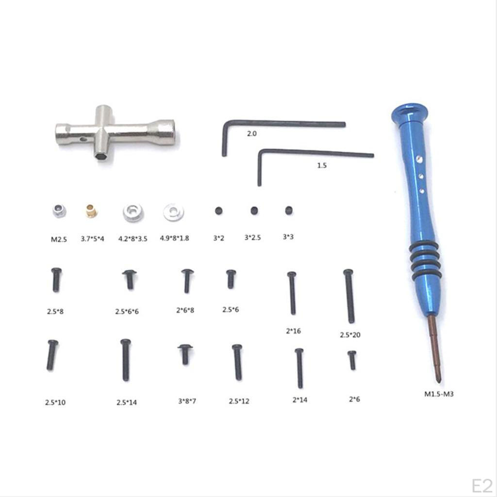 370pcs/set Universal Metal RC Screw Kit Repair Screws Assortment Set for WPL Scale Full Series