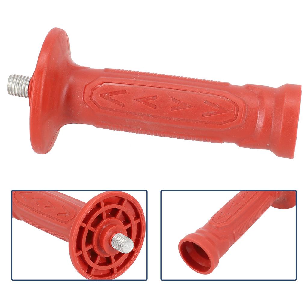 For 0810 Angle Grinder Auxiliary Side Handle Replacement 12mm Thread Metal and Rubber Material for Safe and Comfortable Use