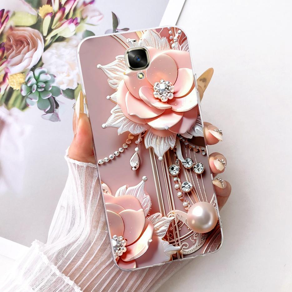 For Oneplus 3 Case A3000 Luxury Butterfly Tree Painted Cover 5.5'' Soft Silicone Phone Case For One plus 3 1+3 Oneplus3 4G Shell
