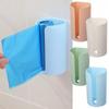 1pc Wall-Mounted Garbage Bag Holder, Nail-Free ABS Plastic Trash Bag Storage Box, Pad Container For Home, Kitchen, Bathroom - Non-Food Contact
