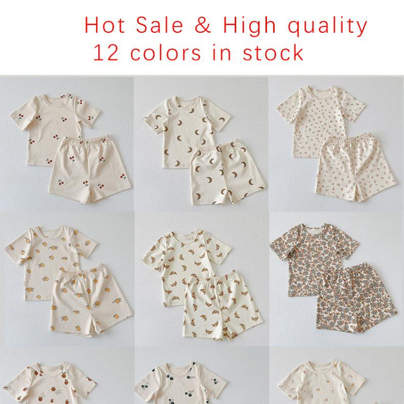 XG Kids' Summer Cotton Pajama Set - Short Sleeve Homewear for Children