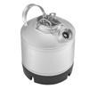 Butoi de curățare, Kit de curățare linie butoi de 6,5L cu conexiune cu cuplor D și bază de cauciuc, Curățător linii bere Folosit pentru curățarea liniilor de bere, Oțel inoxidabil 304