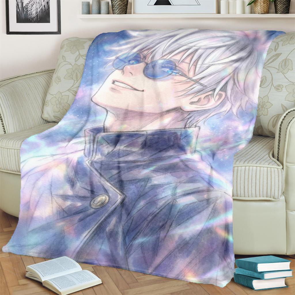 Jujutsu Kaisen Design Blanket Soft Warm Flannel for Bedrooms, Sofas, Beds, Chairs, Picnics, Travel