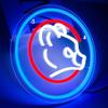 Baseball Neon Sign Cubs Team Logo Light Baseball LED Neon Wall Light,Sports Neon Lights Baseball Decor for Club Baseball Fans