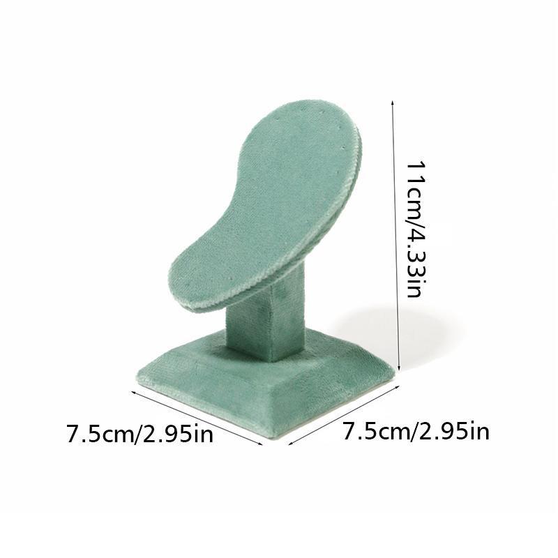 

1PC Jewelry Storage Rack Display Props Earrings Holder Rack Green Ear Display Stand For Earrings 11x75cm