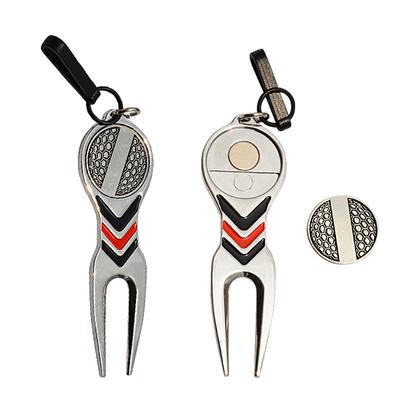 Golf Repair Tool Ball Magnetic Alloy Marker With Hook Standard Sport Accesories