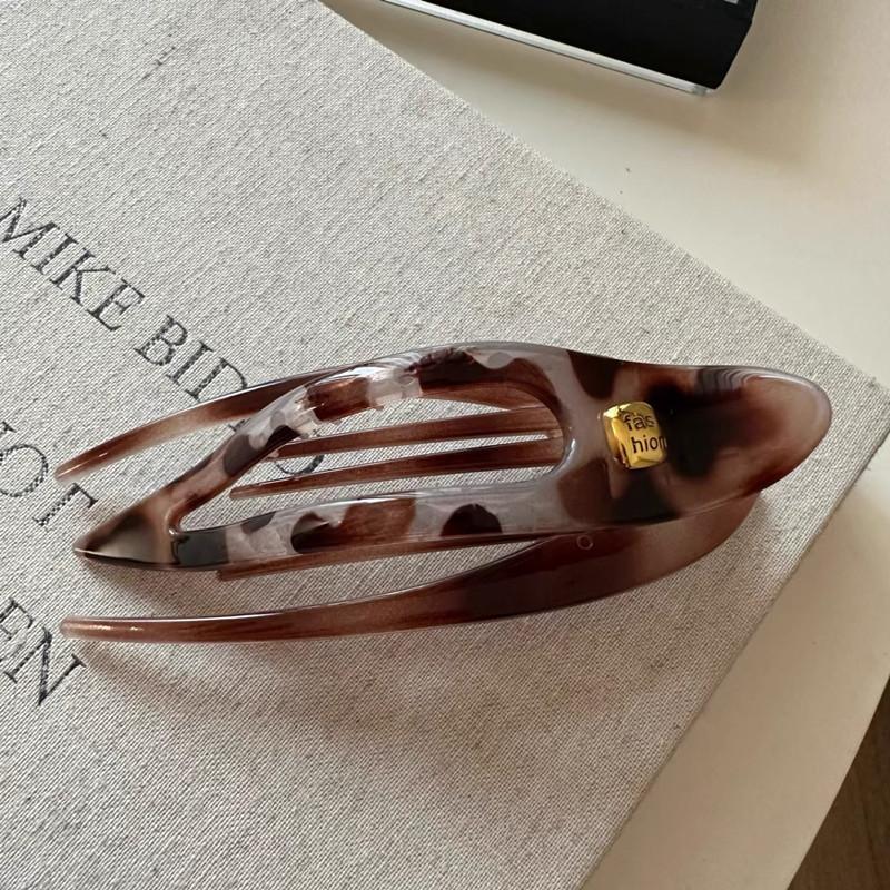 Acrylic Wave Grab Clip for Women 2025 New High-end Hair Clip Large Hair Volume Large Shark Clip Back of the Head Clip