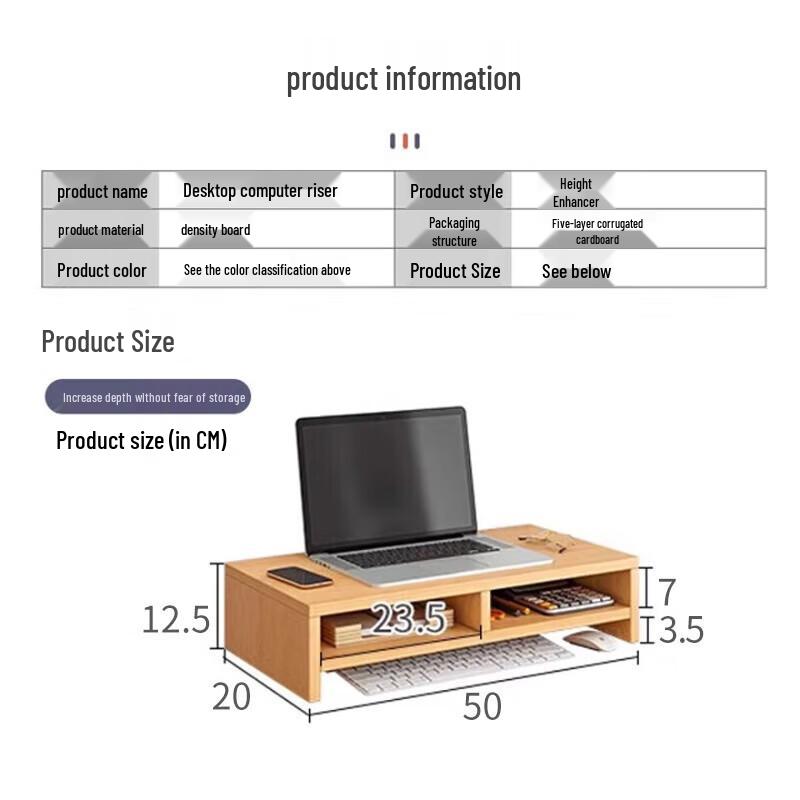 Biaosi Computer Monitor Erhöhungsständer