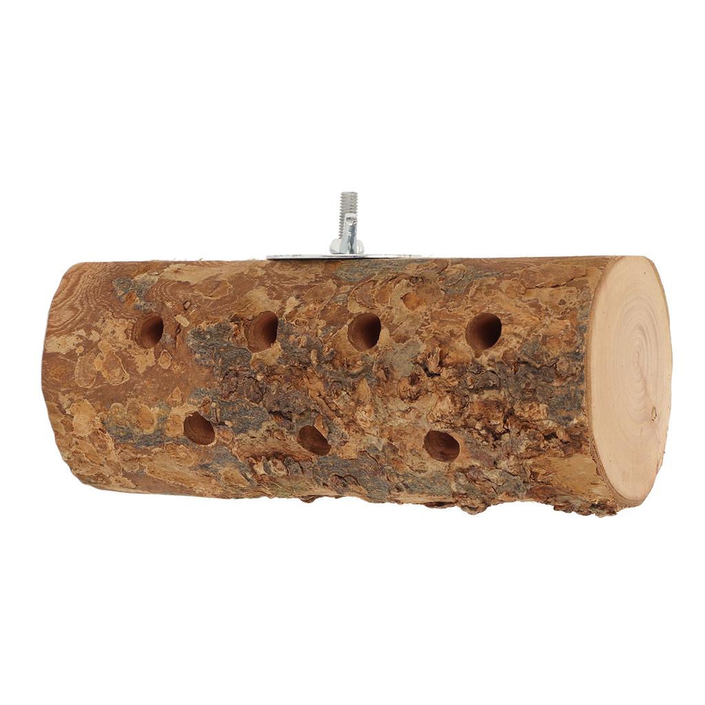 Hamster Log Chew Toy Natural Safe Molar Bite Resistant   Wooden Standing Stick for Small Animals