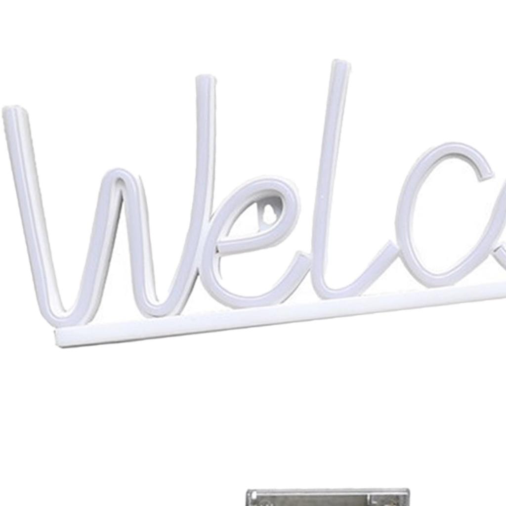 Welcome Neon Signs Backdrop Wall Decor Neon Light Sign for Indoor Bar Party