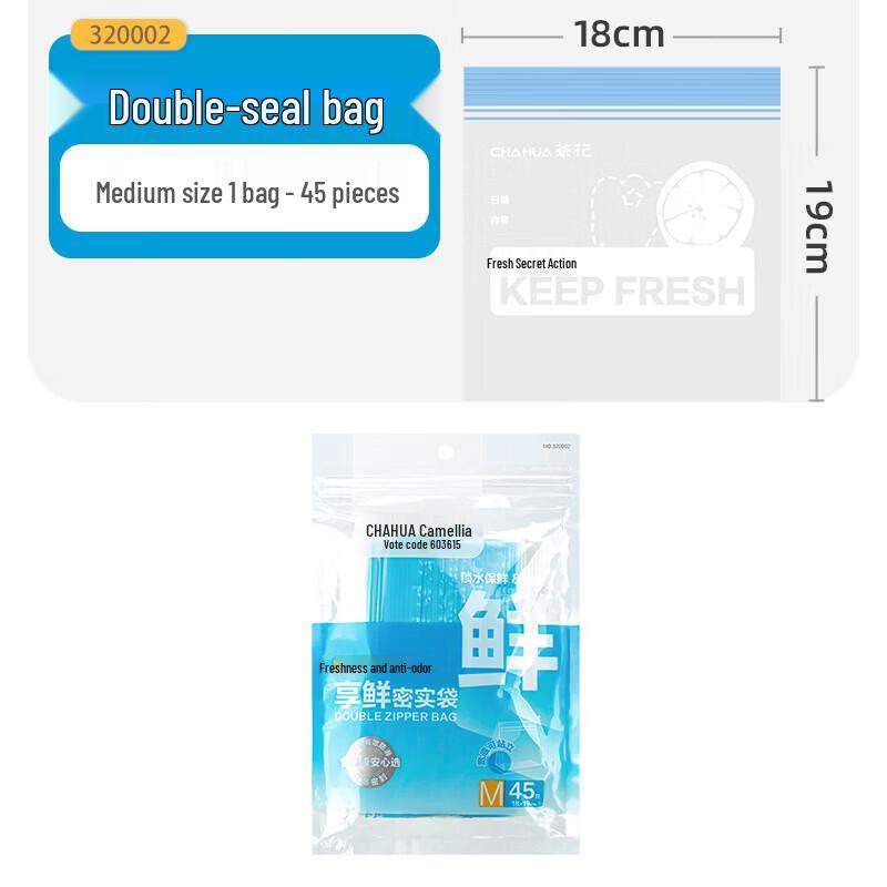 CHAHUA Refrigerator Freezer Food Storage Bags