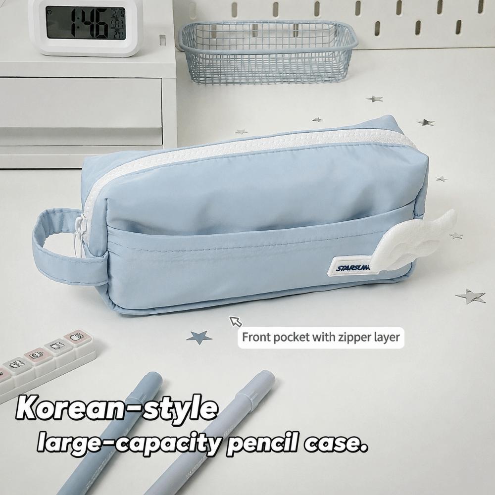 Large Capacity Pencil Pouch Handheld Stationery Bag Multi-functional Pencil Case  Students