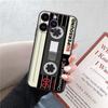 Módní, vtipná, měkká pouzdra na telefon s retro vzorem pro iPhone 15 Pro 6 14 XS 13 Max XR 12 Mini 7 Plus X SE 8 11 TPU nárazuvzdorný černý kryt