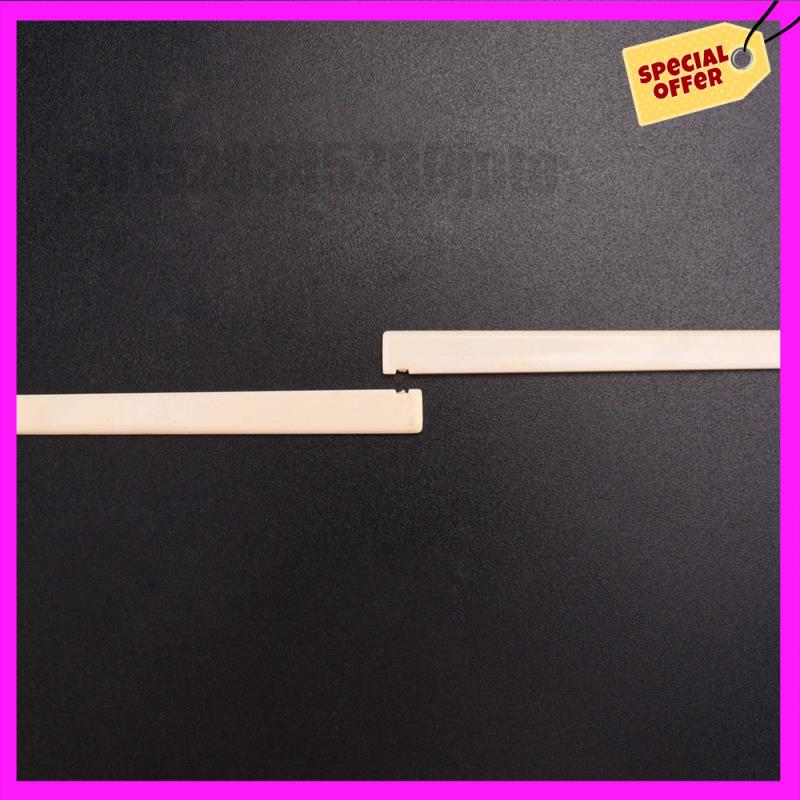 -ABUB 20 Pcs Spare Part Beige Plastic Bridge Saddle Nut For Classical Guitar