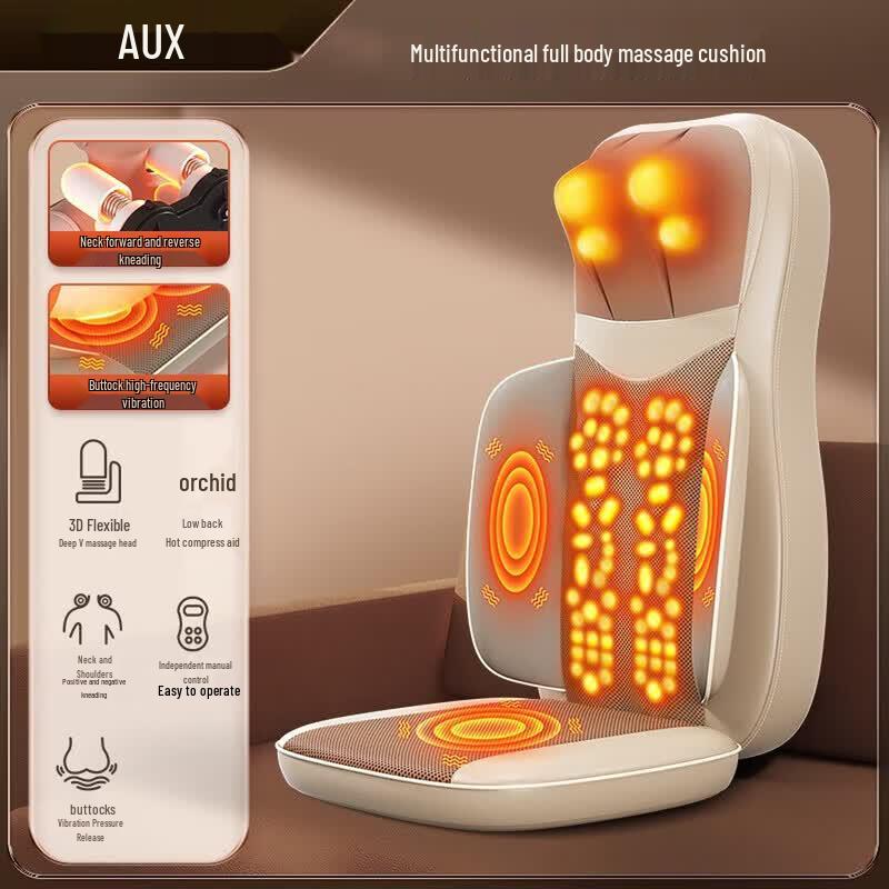 

AUX Electric Shiatsu Massage Cushion for Neck and Back CN plug (adapter included)