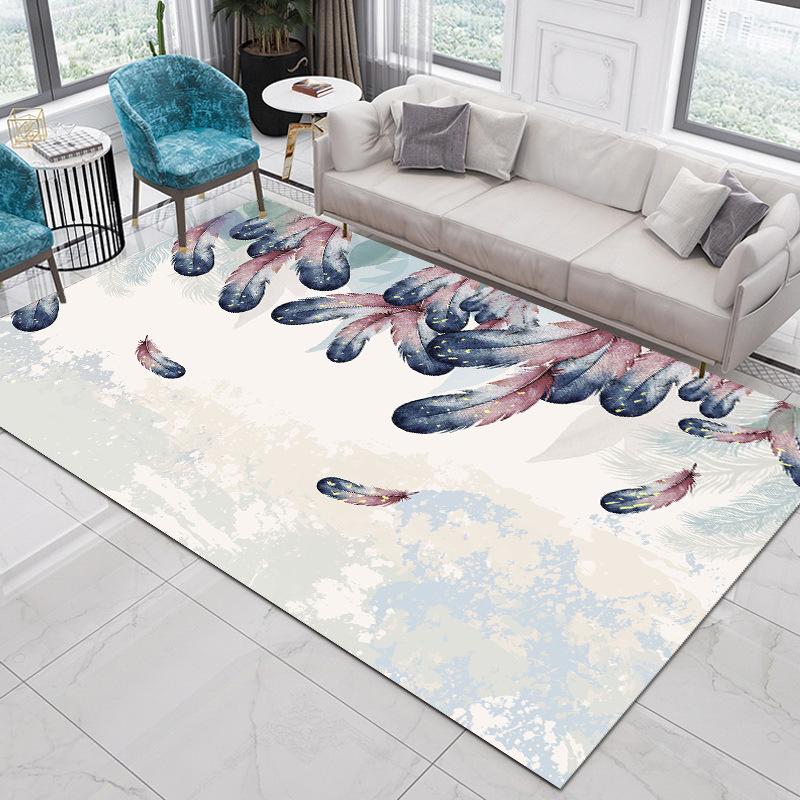Druckteppich Wohnzimmer Große Fläche Rutschfester Teppich Schlafzimmer Zimmer Nachttischdecke Wohnkultur Zubehör