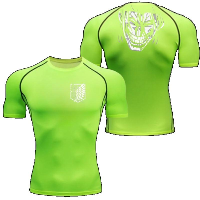 Wings of Freedom Graphic Compression Shirts Men Gym Workout Running Tshirt Summer Quick Dry Tees Tops Short Sleeve Rash Guard