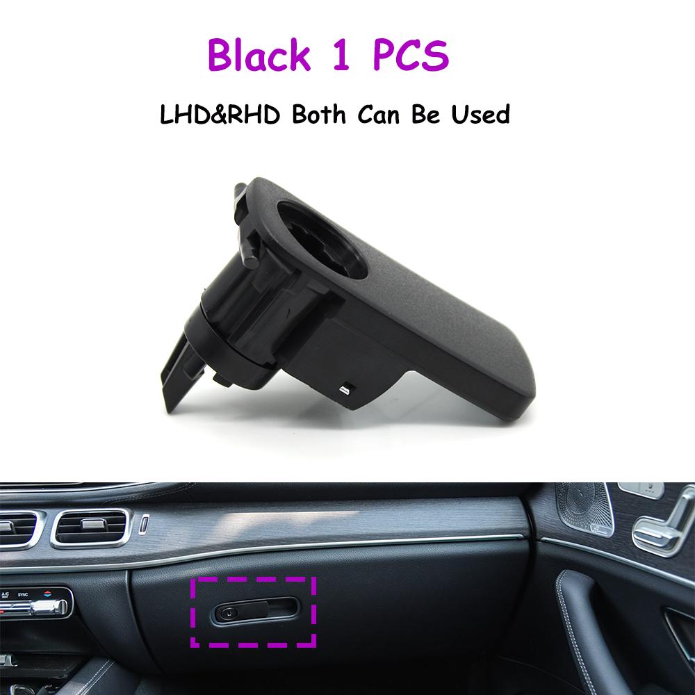 W167 Car Front Passenger Side Glove Box Lid Cover Switch Toolbox Latch Handle For Mercedes Benz GLE GLS Class -2024 Black 1 PCS